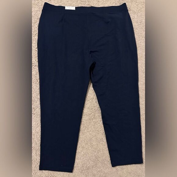 Chico’s Zenergy Scuba Tapered Ankle Pants SZ 4R US 20-22R Color Blue - Picture 4 of 14
